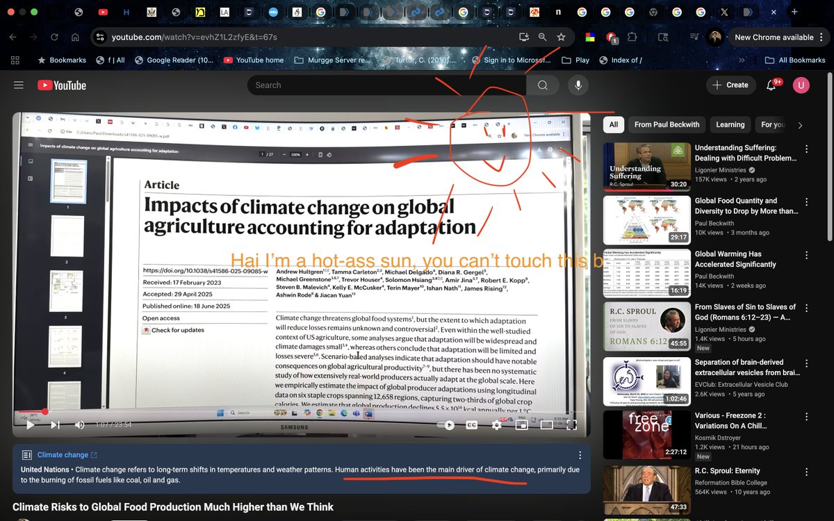 jhazani's tweet image. I wrote about the Polybees yesterday because of this bloke's channel. Here is a second video I just arrived at - much, much, worse: (P.S. Look at the propaganda on YouTube #shadowmaster in presupposing humans drive the heating)

youtu.be/evhZ1L2zfyE?si…

pmc.ncbi.nlm.nih.gov/articles/PMC12…