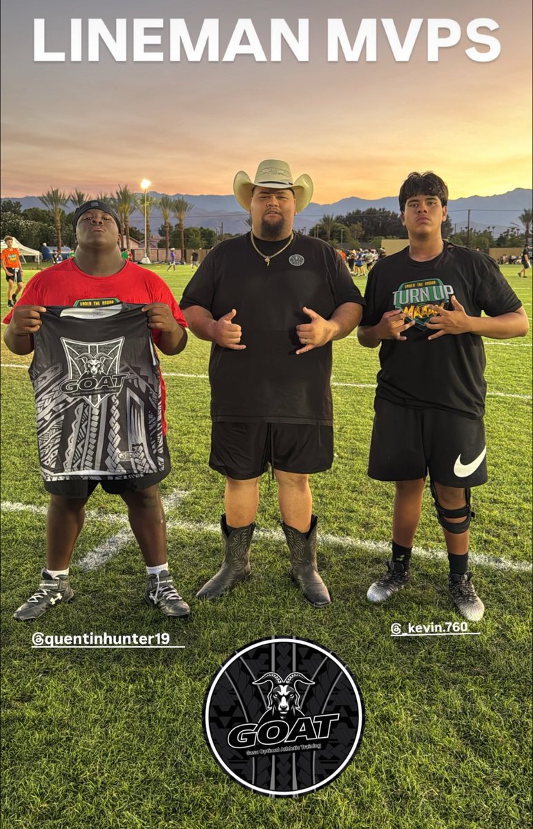 Coach Will (@coach_geechie) on Twitter photo <a href="/QuentinHunter19/">quentinhunter52</a> DLINE MVP at the <a href="/_UnderTheRadar_/">UnderTheRadar</a> camp in Coachella yesterday ! Let’s see if he can back to back with the one in #Barstow today !
<a href="/BarstowFTBL/">Barstow Football</a> <a href="/QuentinHunter19/">quentinhunter52</a> DLINE MVP at the <a href="/_UnderTheRadar_/">UnderTheRadar</a> camp in Coachella yesterday ! Let’s see if he can back to back with the one in #Barstow today !
<a href="/BarstowFTBL/">Barstow Football</a>