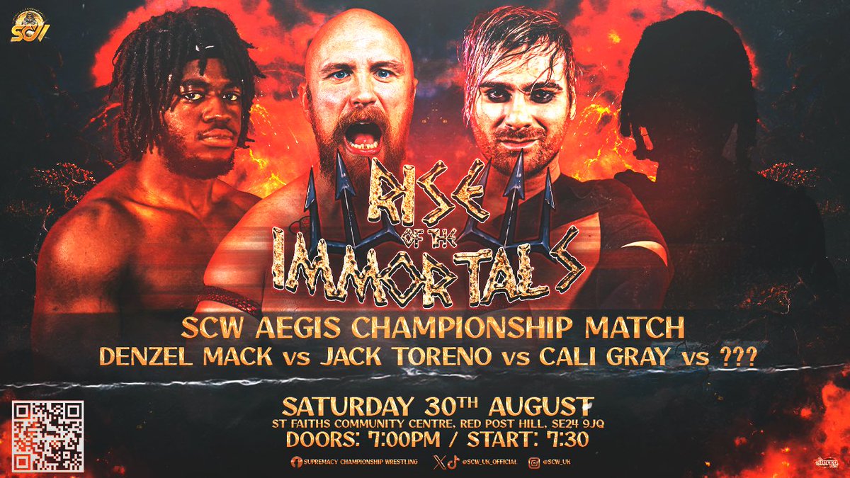 SCW_UK_OFFICIAL's tweet photo. ⚠️AEGIS TITLE CONTENDER #3 ⚠️
Cali Gray doesn’t play fair and doesn’t care Unbeaten. Unbothered
Backed by Jack Landers and fueled by chaos, Cali wants the AEGIS Title to send a message: he’s not to be messed with.

🗓️ Aug 30 | #RiseOfTheImmortals
#SCW #CaliGray #AegisChampionship https://t.co/BeFmZYmprO