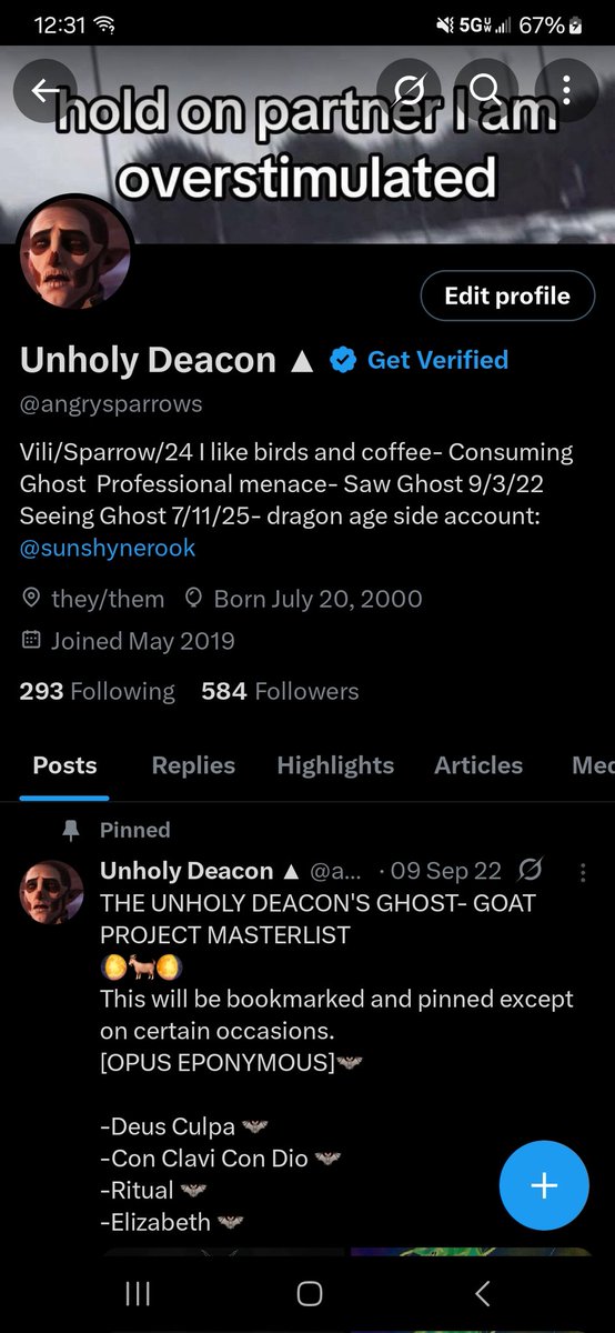 Unholy Deacon▲IS ENTERING THE VORTEX tweet media