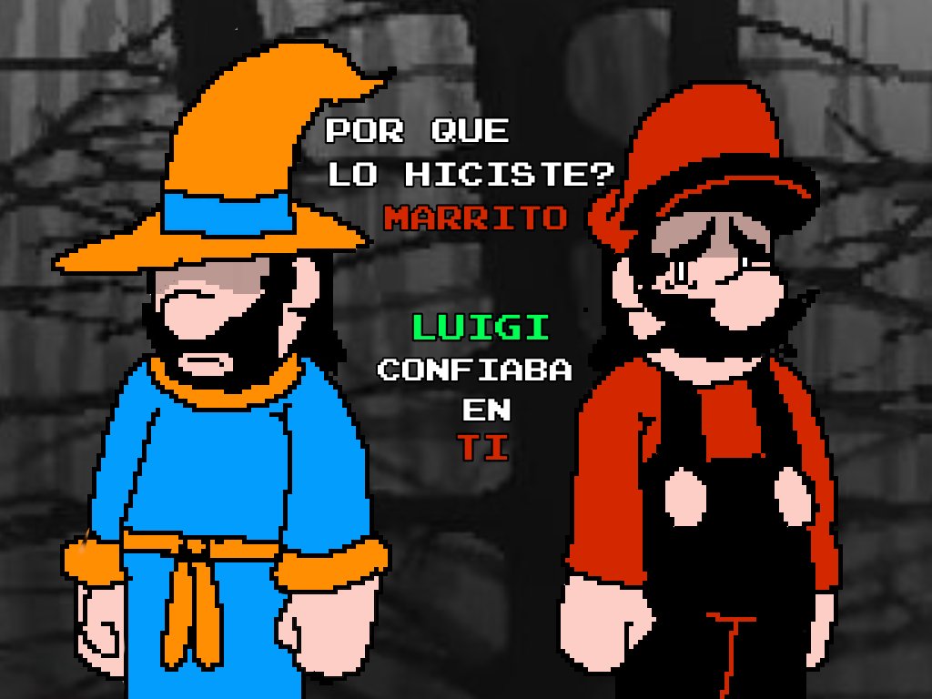 Lapastasecome's tweet photo. Por que lo hiciste? Marrito
LUIGI confiaba en TI
#Creepypasta #Toolateexe #Horrorbrew #Smb3 #SuperMario #PepeElMago https://t.co/InK9eWK3QO