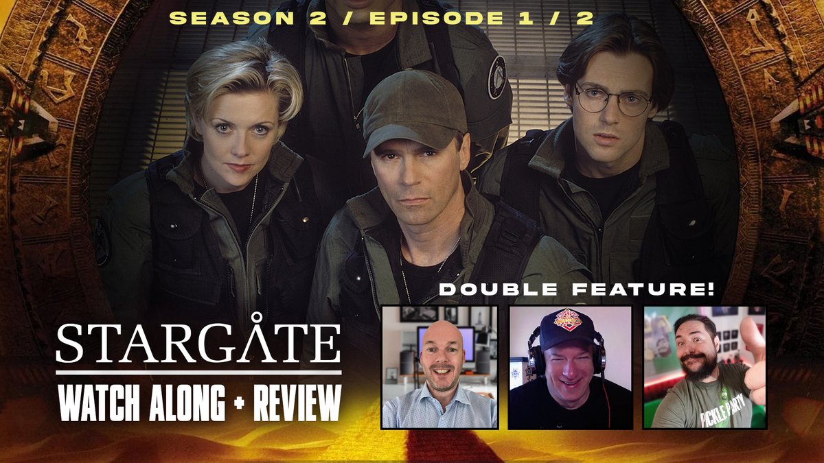 gallifrey11's tweet photo. The Chevron's are locked & the Iris is open for our Stargate SG1 Live Watch Along at 8:30pm (UK) & 12:30pm (PST) of Season 2 Episodes 1 "The Serpent's Lair" & 2 "In the Line of Duty"
@BeXDota @BaronDestructo
#stargatesunday #stargate #stargatesg1 #stargateuniverse #stargateatlantis
We'll be freely streaming the episodes in our Discord so you can watch along with us at the Discord link below and the YouTube link where we will be streaming our commentary live...
YouTube:
https://t.co/RdpTxzOCca
Discord:
https://t.co/XjAGyUhAPS