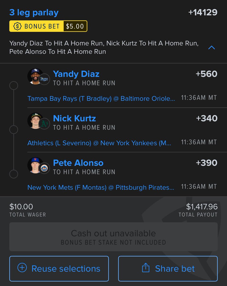 Been on a massive heater, so don’t know what could possibly go wrong with this banger.

Up 92 units on the season in the <a href="/ParlayScience/">ParlayScience</a> discord. Get two weeks for $15 using code “july40”: whop.com/parlayscience/…