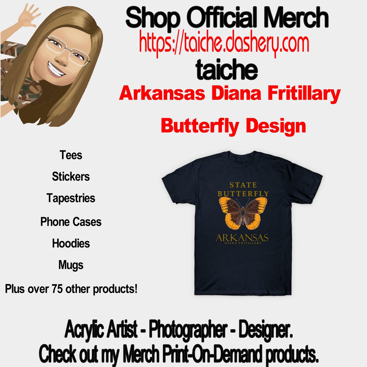 TaicheTees's tweet photo. Arkansas Diana Fritillary Butterfly Design T-Shirt#ArkansasGifts #teepublic #taiche #fritillarybutterfly #butterfly #fritillary #insects #nature #butterflies #wonderfularkansas #stateemblem #naturalstate #usaroadtrip #roadtrip #gifts https://t.co/Gv3R6PMIXz https://t.co/Vk4XWRiaFu