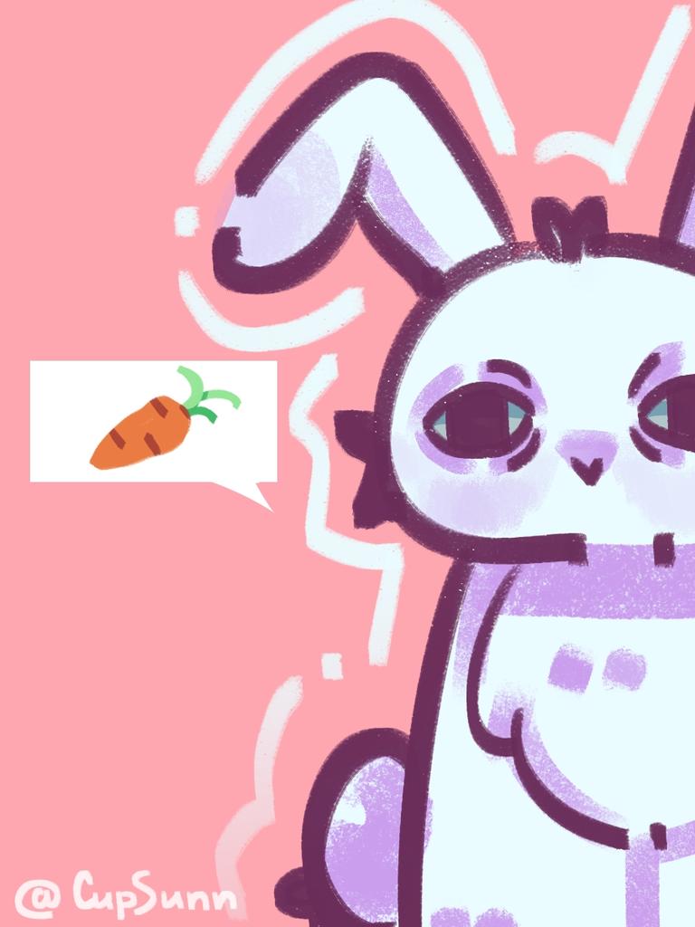 CupSunn's tweet image. He’s gonna eat you cause you’re sweet like a carrot 🥰
Also looking for more #artmoots! 💝