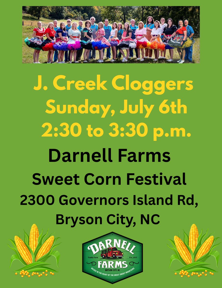 Jcreekcloggers's tweet image. Sunday, July 7th Darnell Farms in Bryson City, NC #summer