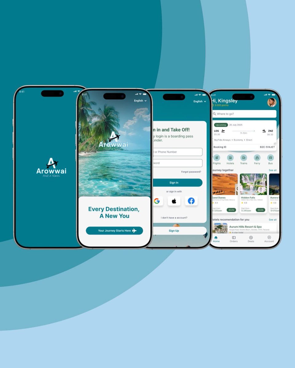 your_tecksis's tweet image. Day 22/30 – Travel App UI Design
Designed a sleek and intuitive interface for a travel app that helps users explore destinations, book trips, and plan unforgettable experiences.
#dailyuidesign #uidesignchallenge #travelapp #travelplanner #tripbooking #appdesign #productdesign