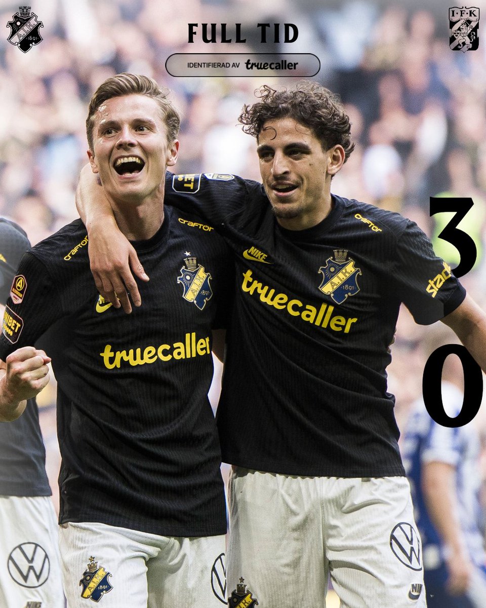 Tre mål och lika många poäng till vårt svartgula lag!