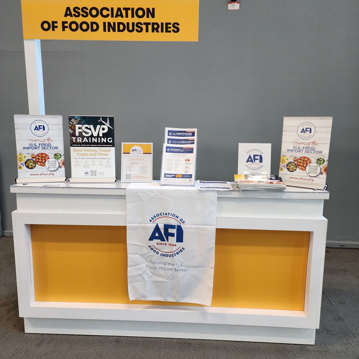 BobBauerFood's tweet image. @AFIus_org  is in the house! At the #FancyFoodShow put on by @Specialty_Food and have questions about imports? Visit the Association of Food Industries kiosk in front of Aisle 900 near the French and Saudi Arabian pavilions. #FSVP #training #compliance #trade