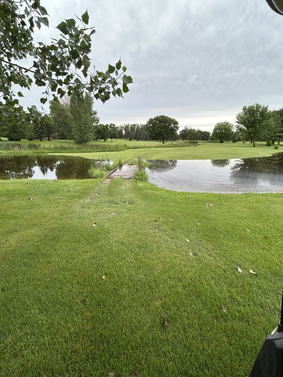 GolfEnderlin's tweet photo. No Golf Today! 6-29-25 
We are extremely wet and need to dry out!
Most bridges are not passable and water in most fairways! https://t.co/jVIiQe2SVi