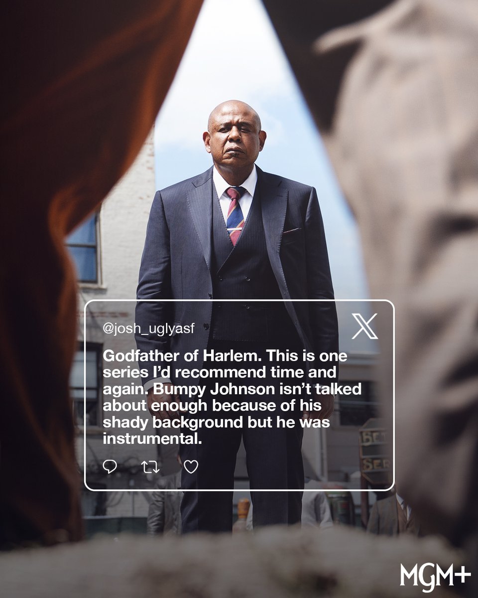 GodfatherHarlem's tweet image. A show for the history books. 📖🔥 Watch Season 4 of #GodfatherOfHarlem now streaming on @MGMplus!