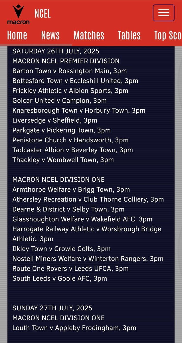 First day fixtures are out! ⚽️

We travel to Nostell Miners Welfare FC  for our first League game of the Season.

The rest of the fixtures will come out shortly.