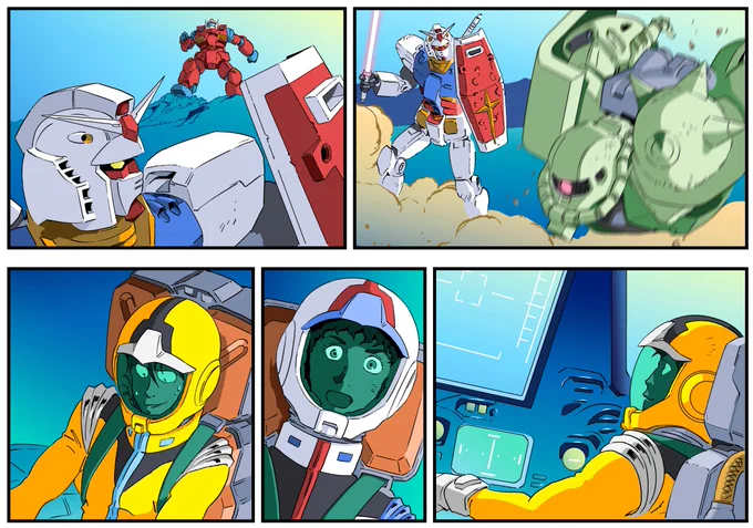 こんにちは!午後も頑張りましょー!
#ガンキャノン #アムロ #ザク #カイ・シデン #MOBILESUIT #GUNDAM 