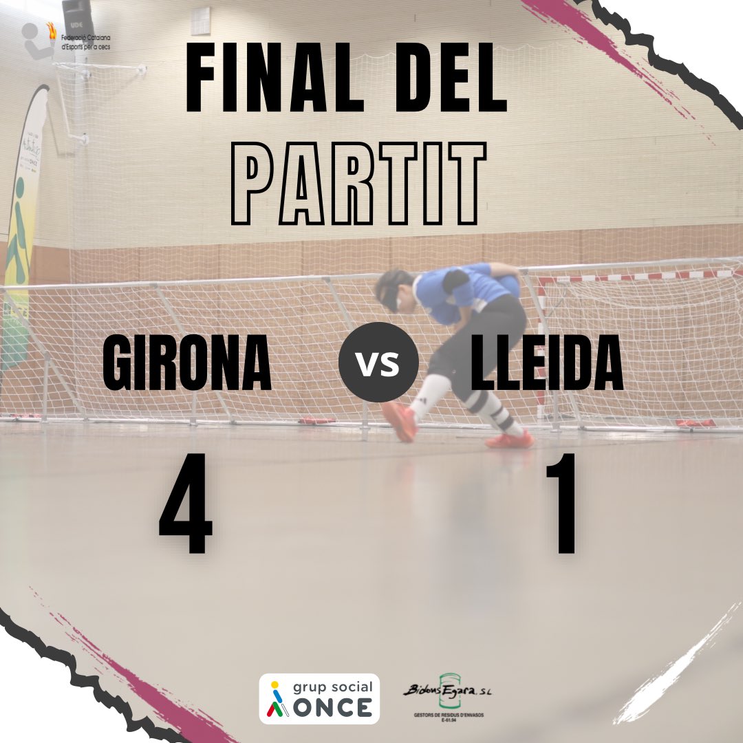 🥅 FINAL DEL PARTIT!

GIRONA GUANYA L’OR! 🥇

GIRONA 4  -  1 LLEIDA 

Felicitats als dos equips, heu fet un partit espectacular 💪🏼