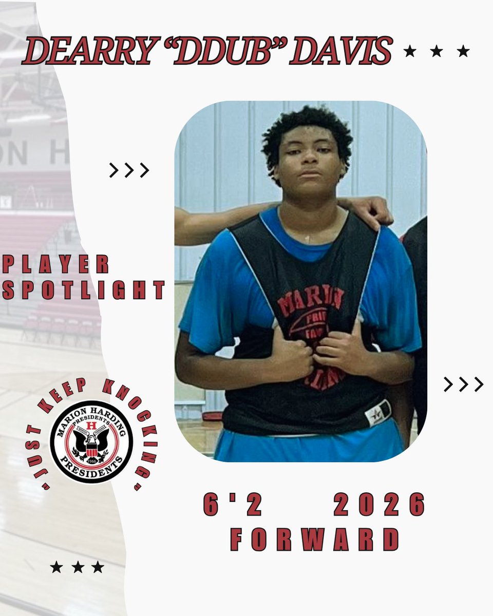 Marion Harding Boys Basketball (@prexyhoops) on Twitter photo June Live Period ā
! Back to work in July! Hard Work=Success! No Short Cuts! Congratulations to Dearry "DDUB" Davis for earning our Player Spotlight of the Week! #JustKeepKnockin <a href="/HardingPrexies/">Harding Presidents</a> June Live Period ā
! Back to work in July! Hard Work=Success! No Short Cuts! Congratulations to Dearry "DDUB" Davis for earning our Player Spotlight of the Week! #JustKeepKnockin <a href="/HardingPrexies/">Harding Presidents</a>