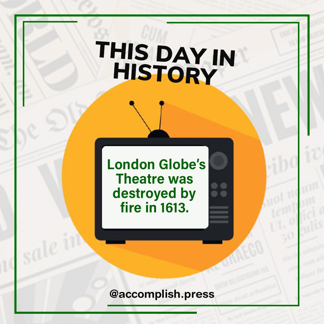 AccomplishPress's tweet image. On this day in 1613,  the Globe Theatre was destroyed during a performance of William Shakespeare&apos;s Henry VIII🤯.

#creativewriting #creativewritingcourse #creativewritingacademy #aspiringauthor #aspiringwriter #writingtips #writingcourse