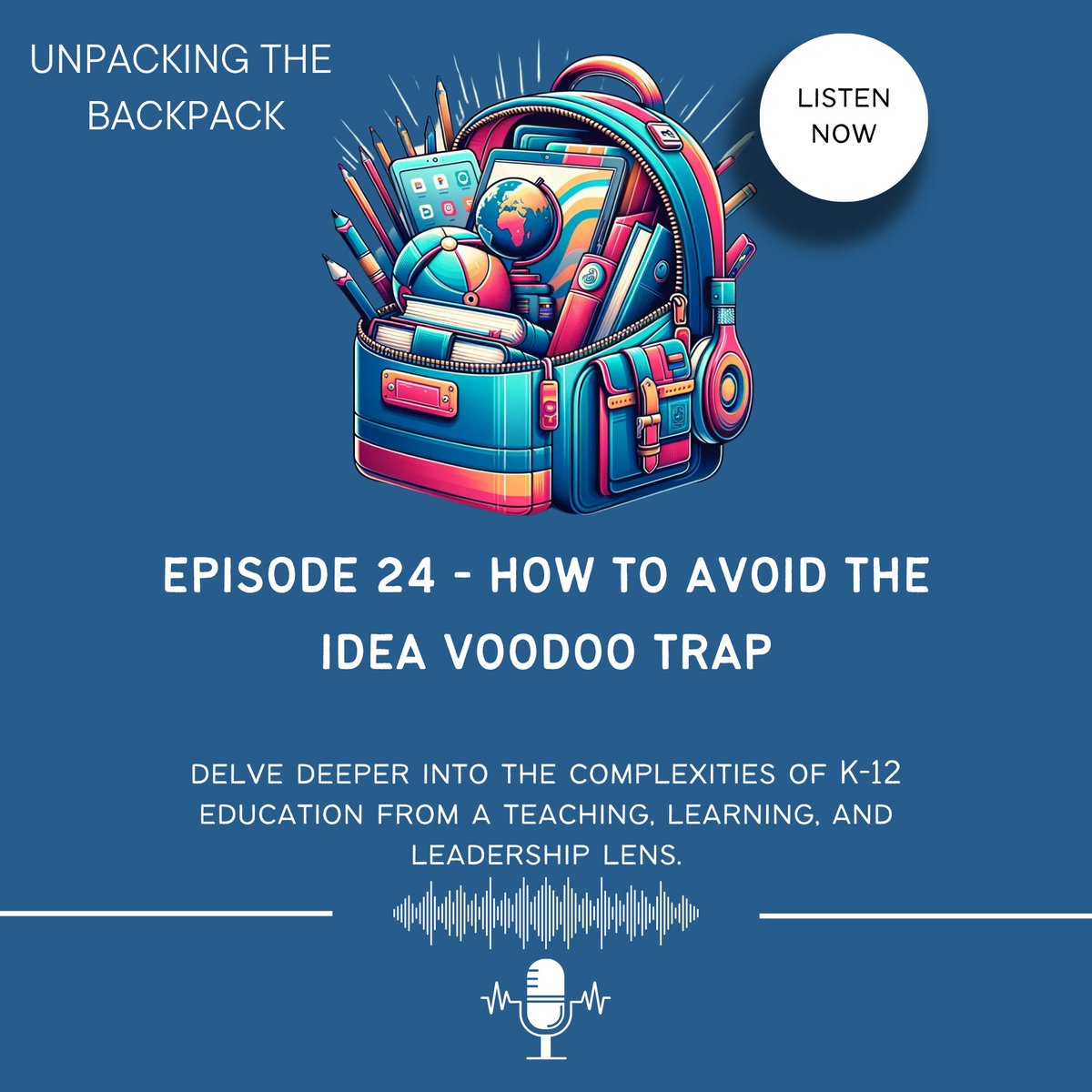 New episode: How to Avoid the Idea Voodoo Trap spotifycreators-web.app.link/e/XODLO4UOxUb | Listen on Spotify or wherever you access your favorite podcasts spotifycreators-web.app.link/e/XODLO4UOxUb #edchat #edutwitter #teachertwitter #educhat #edleadership #suptchat #edadmin #edupodcast