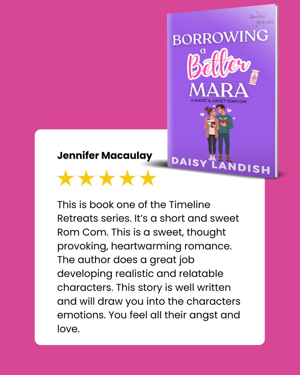 daisy_landish's tweet image. Thanks for the review Jennifer!!!

🎉 Download now and escape into your alternate life:
👉 amazon.com/dp/B0F6DW6YN3

#NewRelease #CleanRomCom #BookLaunchDay #TimelineRetreats #BorrowingABetterMara