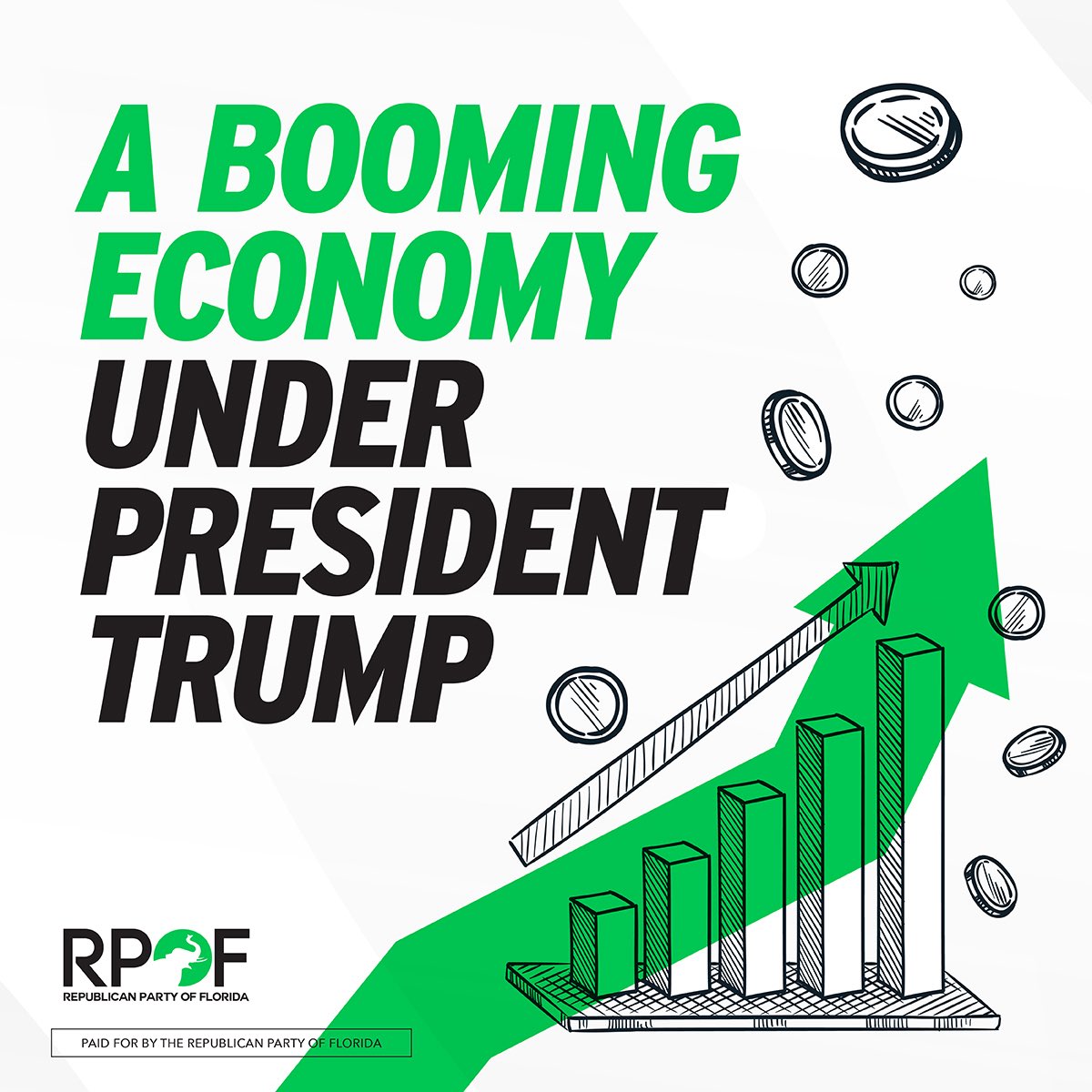 FloridaGOP's tweet image. President @realDonaldTrump is delivering a booming economy for America! Gas prices at a summer record low and the stock market hitting highs. Promises made. Promises Kept!