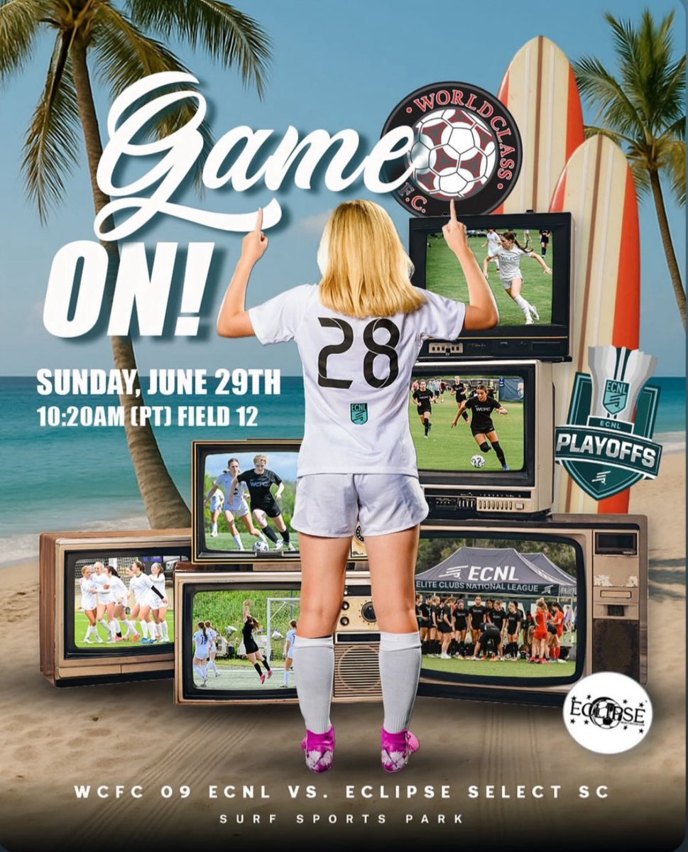 World Class Girls ECNL 2009 (@wcfc09ecnlgirls) on Twitter photo Game 3 of the ECNL Playoffs kicks off in a few hours….catch us in action on field 12!
<a href="/ECNLgirls/">ECNL Girls</a> <a href="/ImYouthSoccer/">ECNL/GA/Recruiting/College Soccer</a> <a href="/ImCollegeSoccer/">College Soccer Truth ™</a> <a href="/TopDrawerSoccer/">TopDrawerSoccer</a> <a href="/TheSoccerWire/">SoccerWire</a> <a href="/WorldClassFC1/">World Class FC</a> <a href="/USYNT/">U.S. Soccer YNT</a> <a href="/PrepSoccer/">Prep Soccer ⚽️</a> <a href="/UWAA_United/">United Women’s Athletic Association</a> <a href="/mattsmithsoccer/">Matt Smith</a> <a href="/JREskilson/">J.R. Eskilson</a> <a href="/travismclark/">Travis Clark</a> <a href="/VicOlorunfemi10/">Victor Olorunfemi</a> Game 3 of the ECNL Playoffs kicks off in a few hours….catch us in action on field 12!
<a href="/ECNLgirls/">ECNL Girls</a> <a href="/ImYouthSoccer/">ECNL/GA/Recruiting/College Soccer</a> <a href="/ImCollegeSoccer/">College Soccer Truth ™</a> <a href="/TopDrawerSoccer/">TopDrawerSoccer</a> <a href="/TheSoccerWire/">SoccerWire</a> <a href="/WorldClassFC1/">World Class FC</a> <a href="/USYNT/">U.S. Soccer YNT</a> <a href="/PrepSoccer/">Prep Soccer ⚽️</a> <a href="/UWAA_United/">United Women’s Athletic Association</a> <a href="/mattsmithsoccer/">Matt Smith</a> <a href="/JREskilson/">J.R. Eskilson</a> <a href="/travismclark/">Travis Clark</a> <a href="/VicOlorunfemi10/">Victor Olorunfemi</a>
