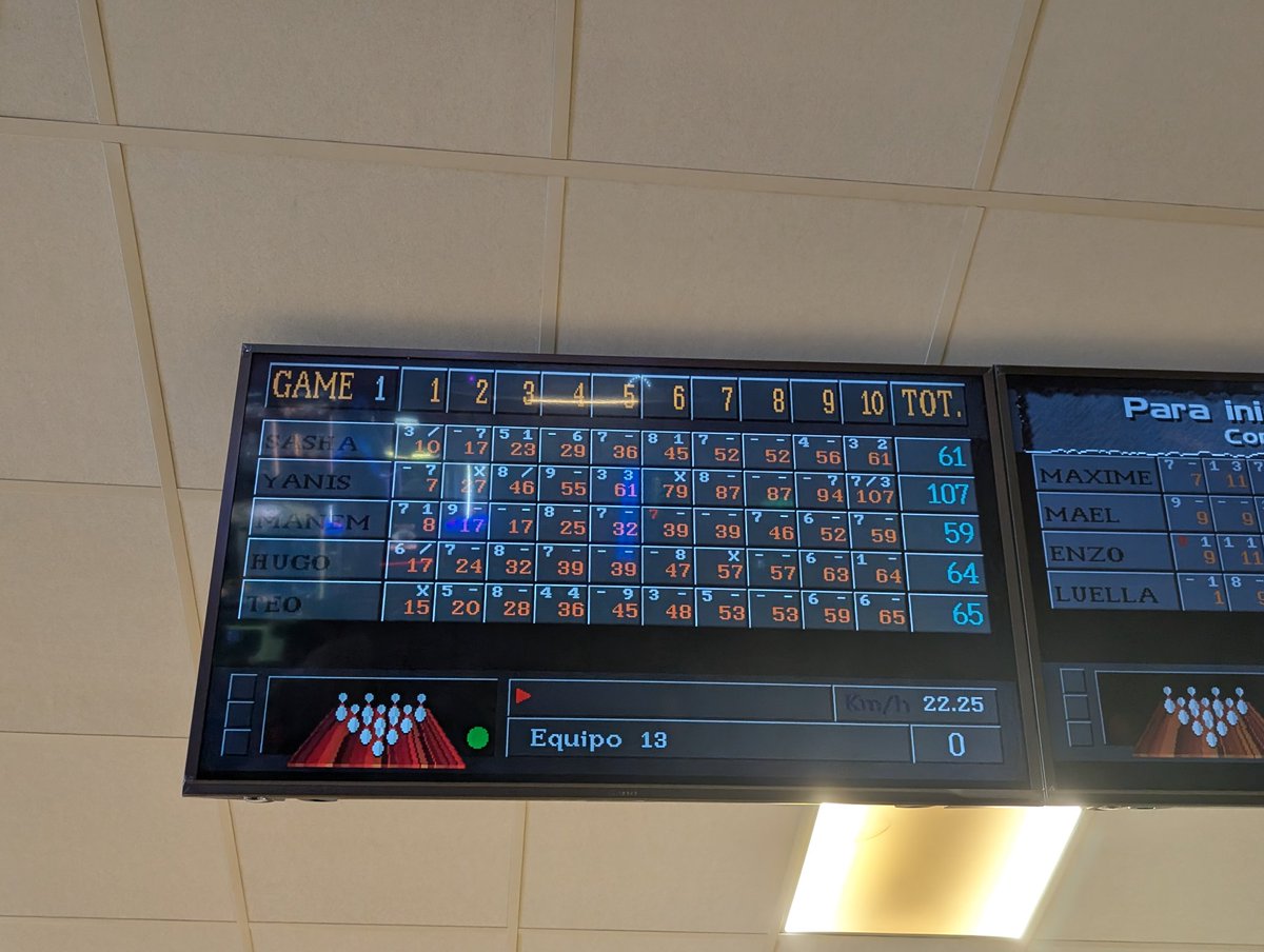 TwilCynder's tweet image. J&apos;ai fini 2ème au (bowling pendant la pause du) Tempest #2