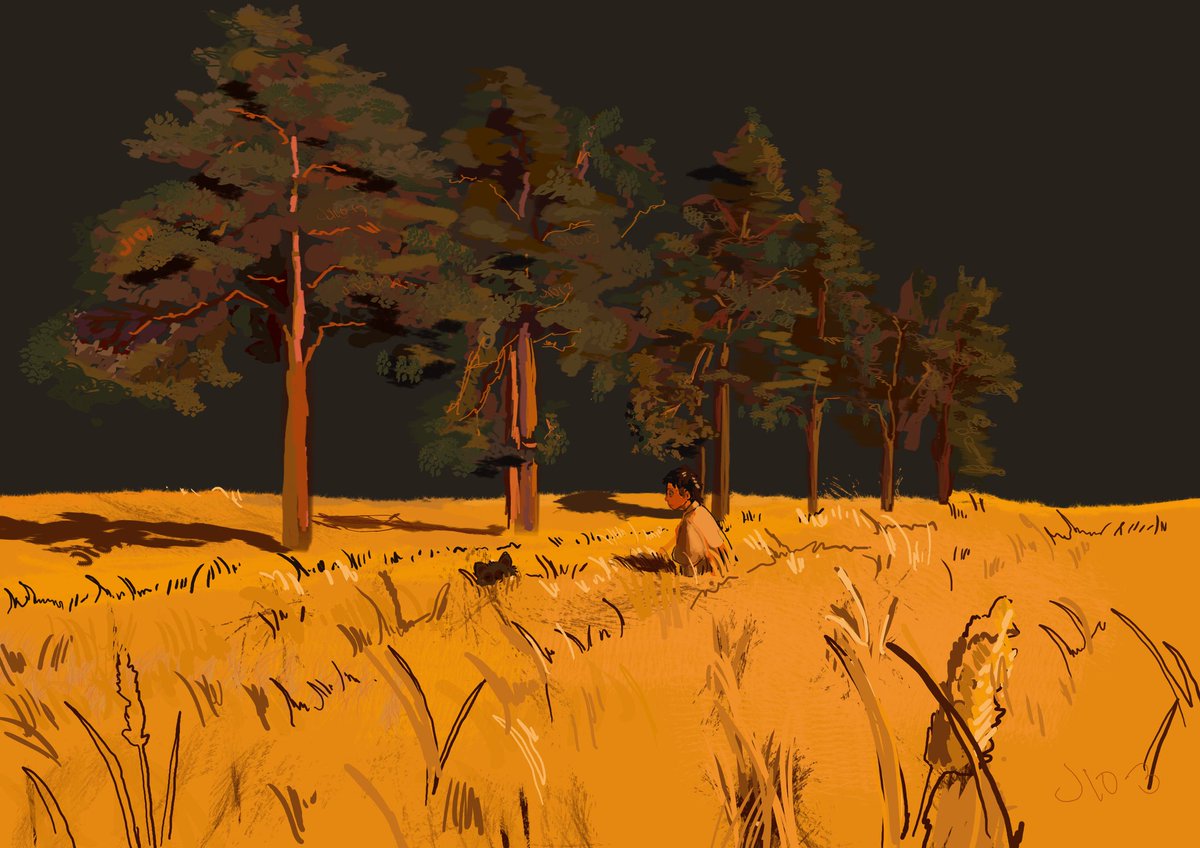 art_jumin's tweet image. Yellow field 🌄

.
.#digitalart 
#adobe #trashpanda 
#art