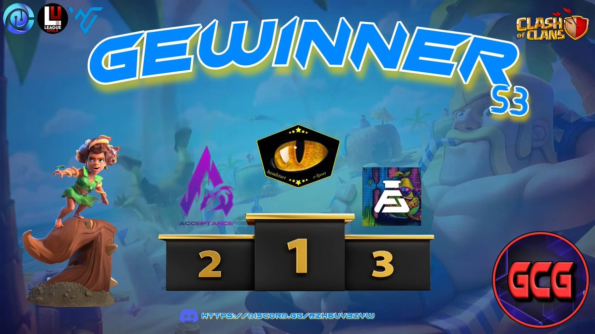 🏆WE ARE GCG S3 CHAMPION🏆

Exciting journey through the tournament with lots of great memories. 

GG to @acceptance_comp and also all the participating teams for the exciting matches!🔥

 See you next time!