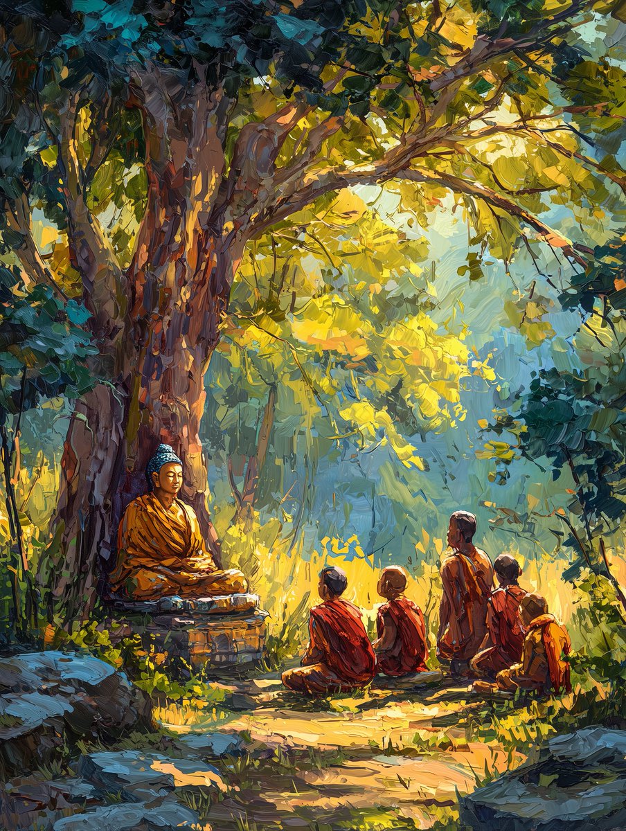 The Four Noble Truths: The Buddha’s First Teaching ☸️

The Buddha’s first teaching was simple and clear: 
1) Suffering exists - things like pain, loss, and disappointment.
2) He explained that this suffering has a cause, often our clinging and craving.
3) The good news is that