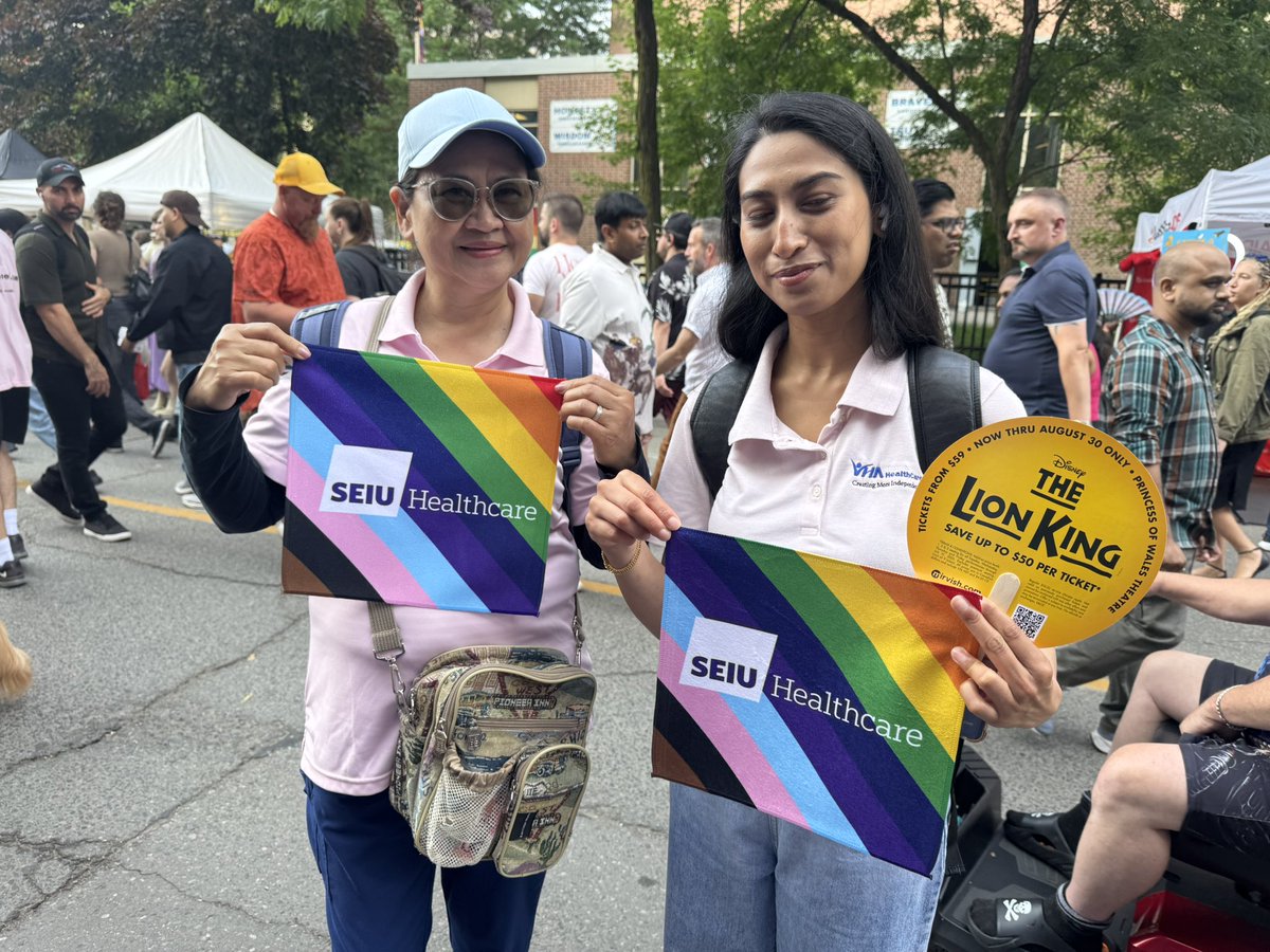 SEIUHealthCan's tweet image. As an official sponsor of @PrideToronto, we can’t wait for today’s parade! Join us at Ramsden Park at 1230, or find us on Church Street from 1-8pm for the street fair!