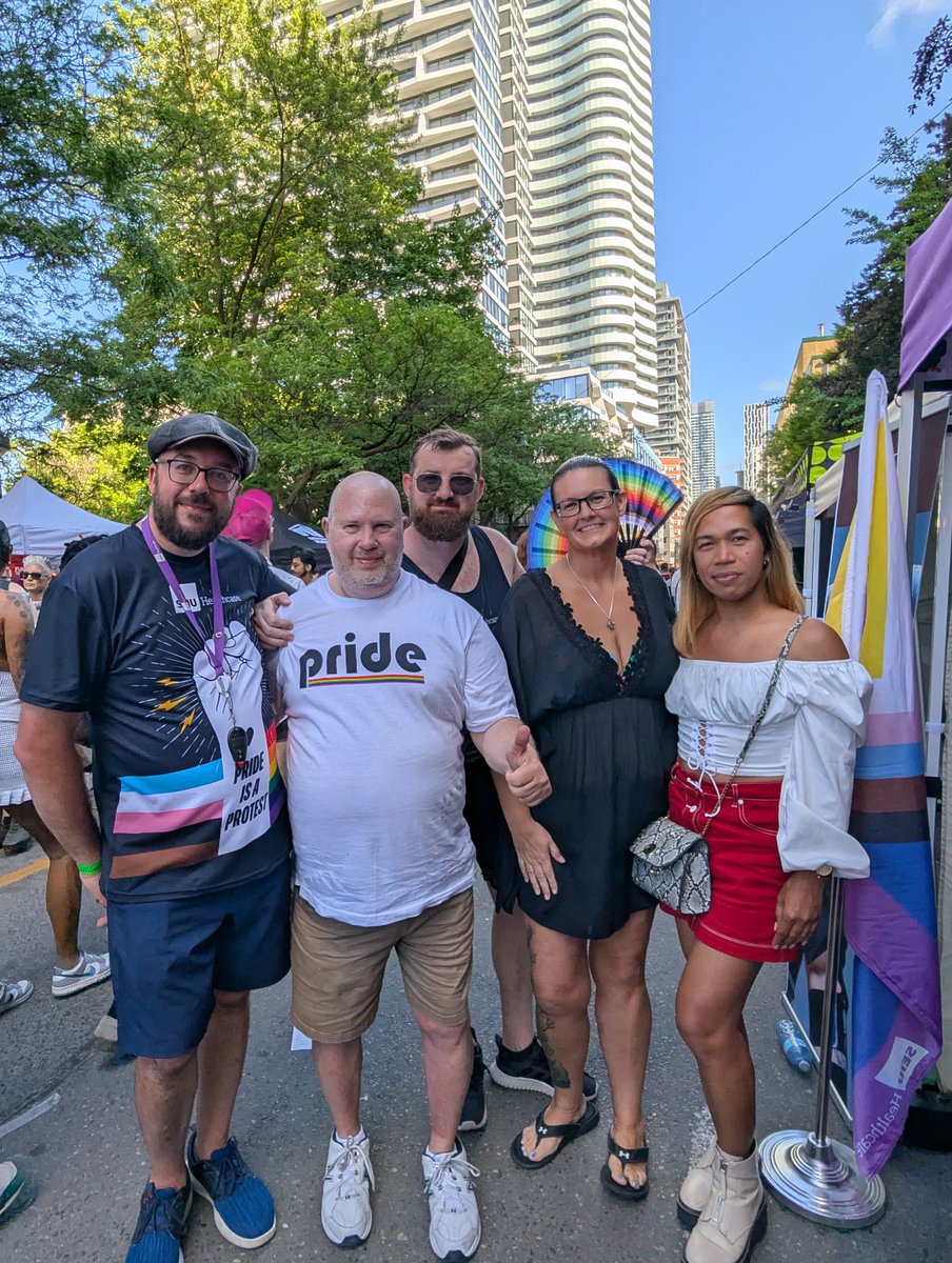 SEIUHealthCan's tweet image. As an official sponsor of @PrideToronto, we can’t wait for today’s parade! Join us at Ramsden Park at 1230, or find us on Church Street from 1-8pm for the street fair!