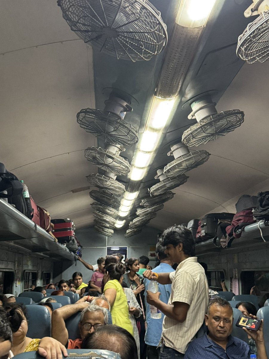 yuvisays25's tweet photo. My train no. is 22480 and PNR no. is 2565924338. Due to so much crowd in reserved coach, I boarded the train in so much difficulty . Please move them to general coach. Very disappointing experience.
@RailMinIndia @RailwaySeva @RailwayNorthern @AshwiniVaishnaw https://t.co/X9tquaVh1E