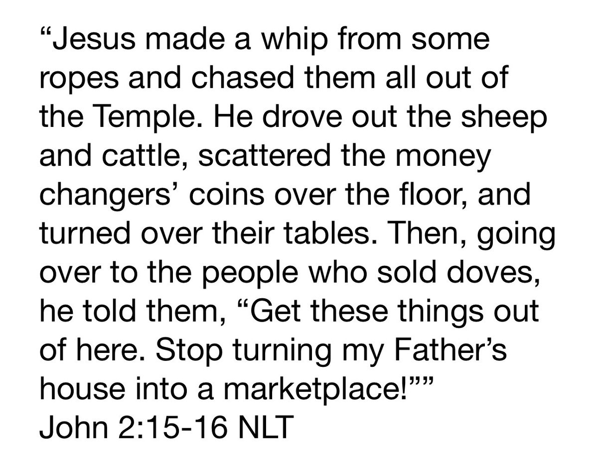 TonyDungy's tweet image. Pastor Hal’s message @GFCFlorida today was from John 2:13-22. Jesus became angry and cleared the Temple because things were happening that shouldn’t have been taking place. Jesus displayed righteous anger.
His questions: “What makes God angry?” And do those things make us…
