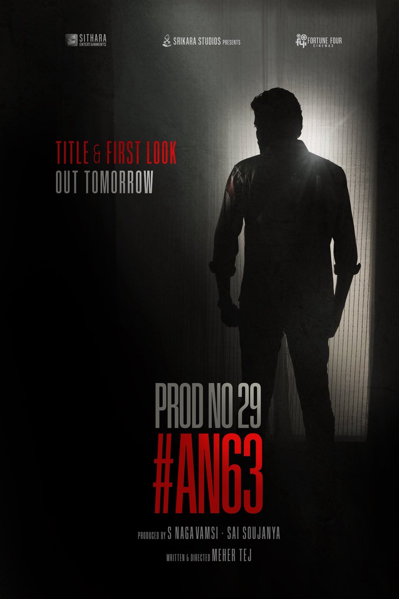 JijuSunny (@jsp2086) on Twitter photo The only thing we can’t avoid…
What if we dared to? 👀🫵
#AN63 will leave you anxious with First Look tomorrow! 💥
<a href="/allarinaresh/">Allari Naresh</a> <a href="/iRuhaniSharma/">Ruhani Sharma</a> <a href="/mehertej2/">mehertej</a> <a href="/vamsi84/">Naga Vamsi</a> #SaiSoujanya <a href="/Venkatupputuri/">venkat upputuri</a> <a href="/SitharaEnts/">Sithara Entertainments</a> <a href="/Fortune4Cinemas/">Fortune Four Cinemas</a> #SrikaraStudios The only thing we can’t avoid…
What if we dared to? 👀🫵
#AN63 will leave you anxious with First Look tomorrow! 💥
<a href="/allarinaresh/">Allari Naresh</a> <a href="/iRuhaniSharma/">Ruhani Sharma</a> <a href="/mehertej2/">mehertej</a> <a href="/vamsi84/">Naga Vamsi</a> #SaiSoujanya <a href="/Venkatupputuri/">venkat upputuri</a> <a href="/SitharaEnts/">Sithara Entertainments</a> <a href="/Fortune4Cinemas/">Fortune Four Cinemas</a> #SrikaraStudios