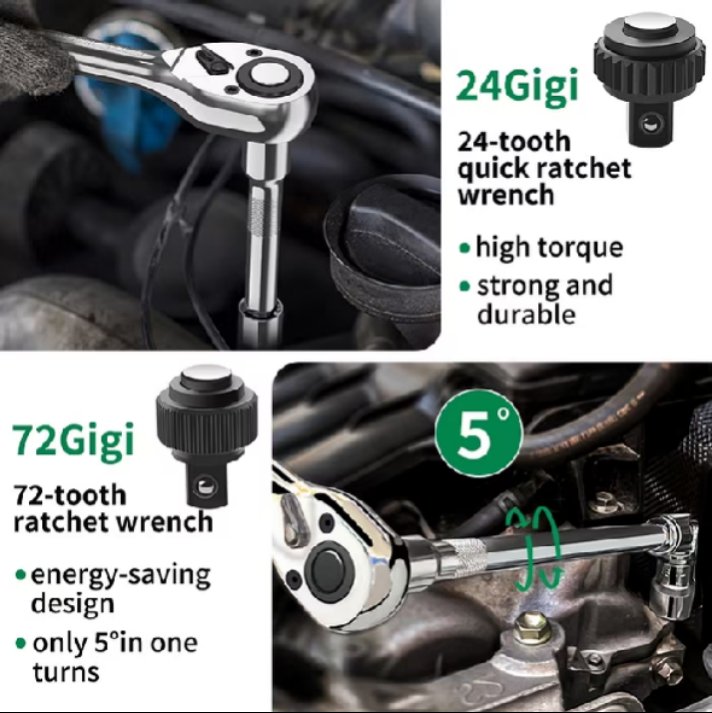 Magato_1405's tweet photo. Cek ISKU Kunci Shock Set 53pcs 24gigi/ Full Lengkap Socket Toolkit 53 PCS Mata Sok/toolkit set lengkap dengan harga Rp109.000. Dapatkan di Shopee sekarang! https://t.co/CYup5mLXmt
#indonesian #kunci #multifungsi #alattukang #fypシ https://t.co/vRWXOns9Ki