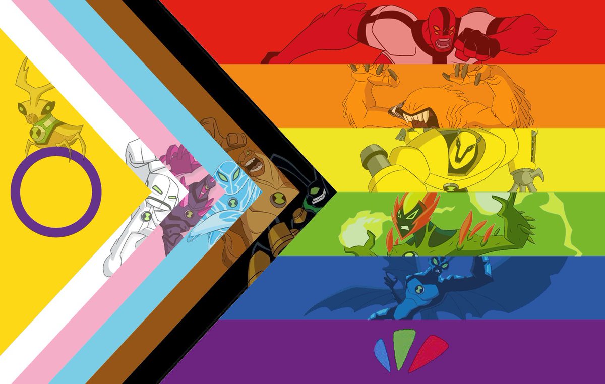 I made a Ben 10 pride flag for Pride Month!