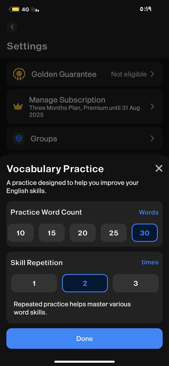 السلام عليكم 

ياليت يكون فيه عدد اكثر من 30 عشان اراجع فيه مفرداتي الي اتعلمها , مثلا انا عندي 70 وابغا اراجعها كلها ف ياليت تضيفون خيار انك تراجع العدد الي تبيه من المفردات ☑️
<a href="/IStoriaapp/">iStoria | آيستوريا</a>