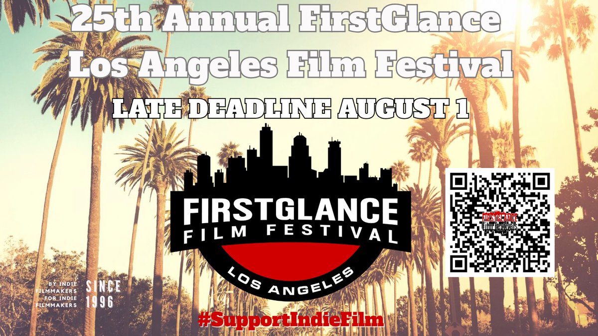 FirstGlance Film Festivals- Checkmark since 2019 (@firstglancefilm) on Twitter photo 25th <a href="/FirstGlanceFilm/">FirstGlance Film Festivals- Checkmark since 2019</a> #losangeles #filmfestival
LA's longest running #indiefilm #festival
Features
Shorts
Docs
Web Series
Music Video
Student Films
and more!
SUBMIT- filmfreeway.com/FirstGlanceLosā¦
#SupportIndieFilm #FilmTwitter #FilmX 25th <a href="/FirstGlanceFilm/">FirstGlance Film Festivals- Checkmark since 2019</a> #losangeles #filmfestival
LA's longest running #indiefilm #festival
Features
Shorts
Docs
Web Series
Music Video
Student Films
and more!
SUBMIT- filmfreeway.com/FirstGlanceLosā¦
#SupportIndieFilm #FilmTwitter #FilmX