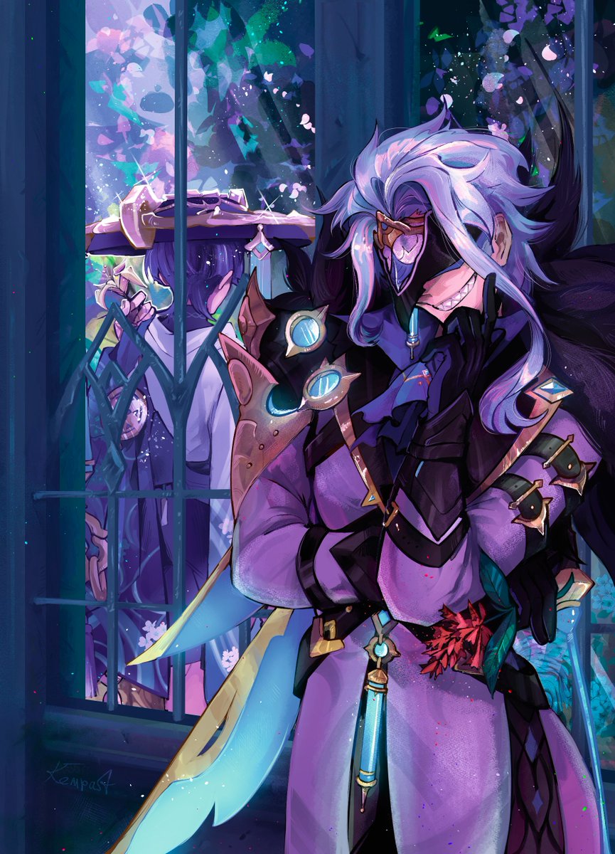 #Genshinlmpact #dottore #scaramouche 
old thing for a zine