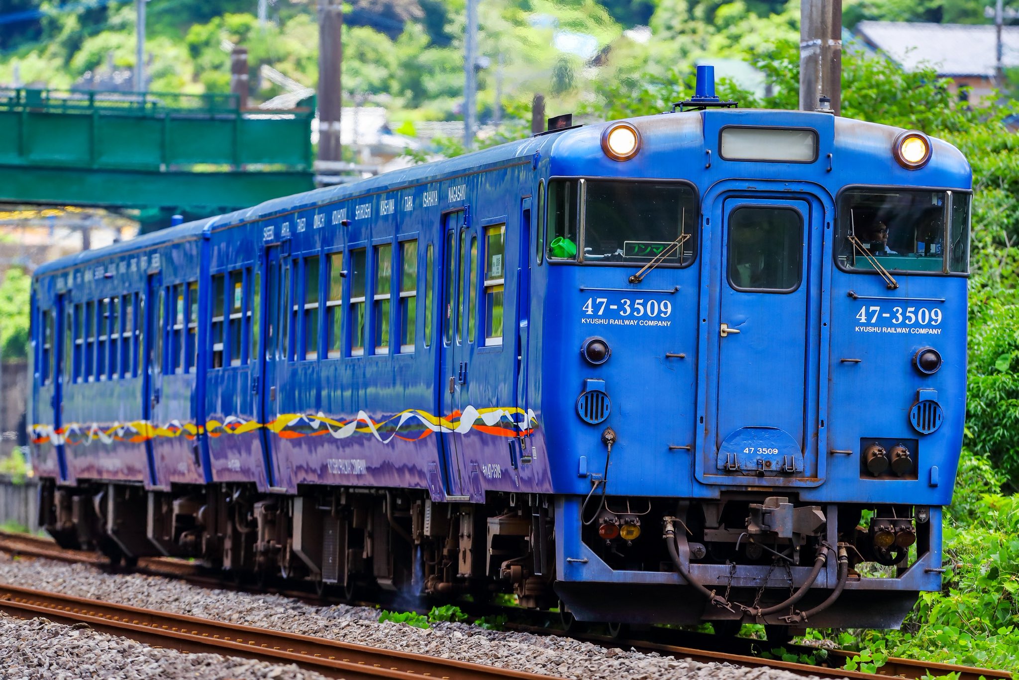 リッグ・グライムズさま専用　キハ47-500 番外 現在「青一色」で長崎線などで活躍中、JR九州キハ40系