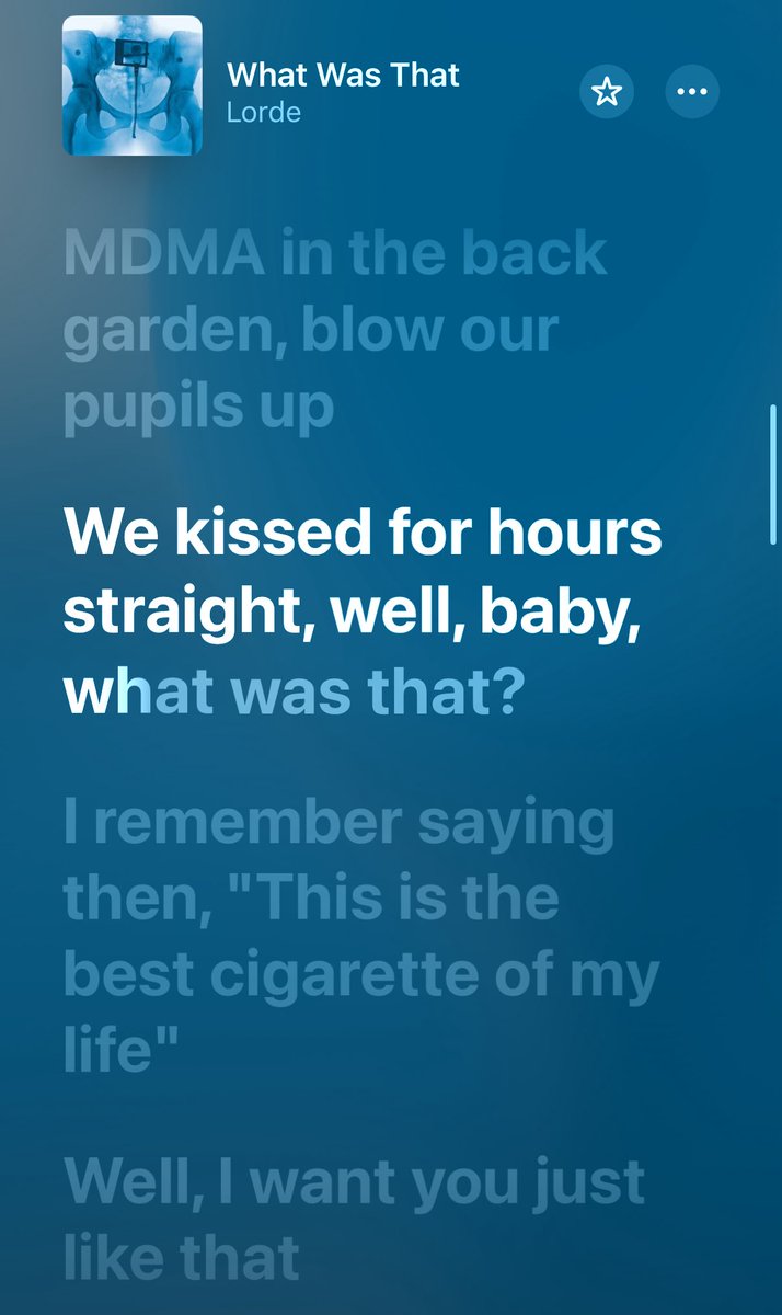 новый альбом Лорд описывает примерно весь мой безумный период после развода. иногда вспоминаю какие-то моменты с фразой what was that??