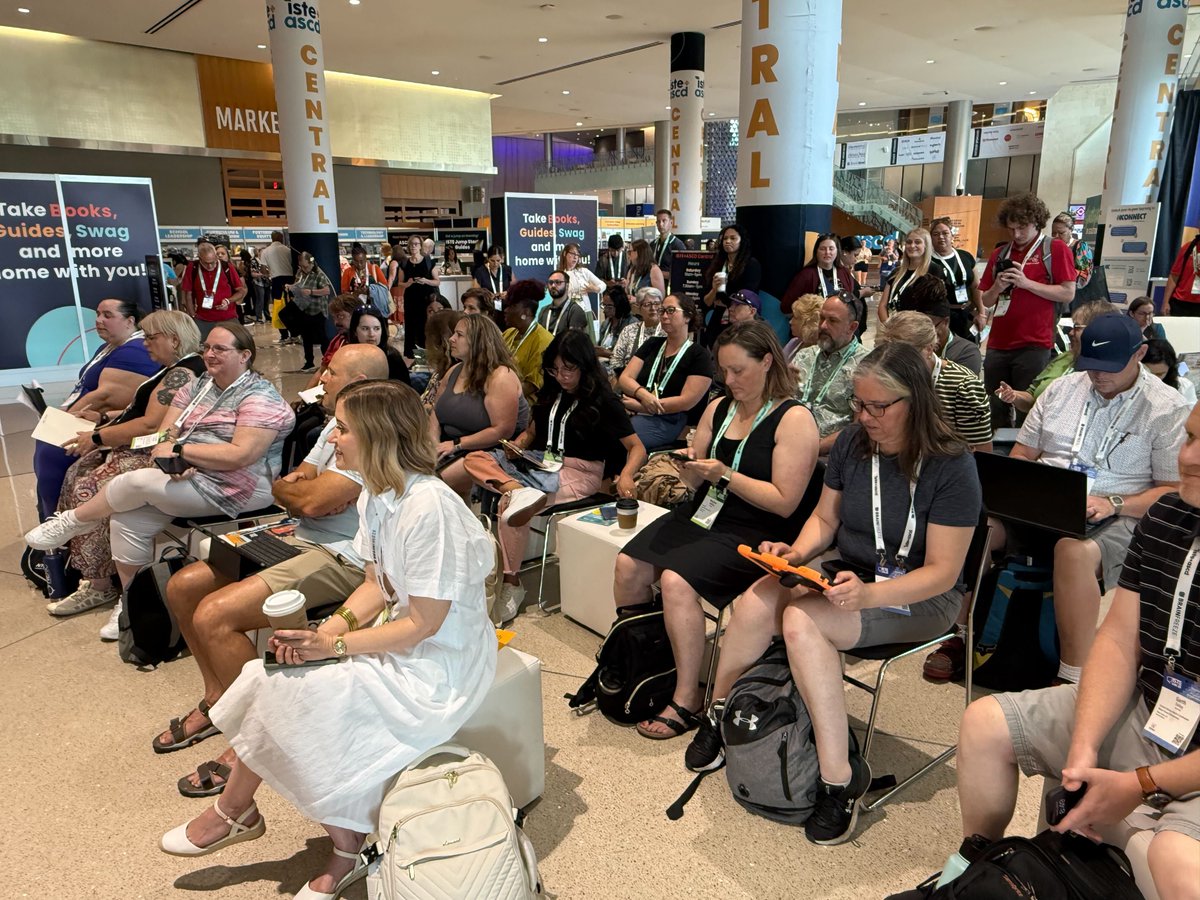 ASCD (@ascd) on Twitter photo Standing room only! Educators packed the ISTE+ASCD Central Learning Stage this morning for <a href="/balancedteacher/">Mike Anderson</a>'s talk on rethinking teacher language with oppositional students. #ISTELive #ASCDAnnual Standing room only! Educators packed the ISTE+ASCD Central Learning Stage this morning for <a href="/balancedteacher/">Mike Anderson</a>'s talk on rethinking teacher language with oppositional students. #ISTELive #ASCDAnnual