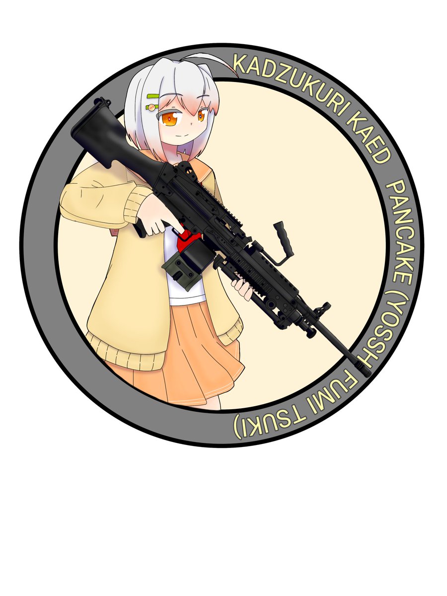 QAjEK62Egd7TzR4's tweet image. 試作でワッペン作ってみた
キャラの一部が枠から飛び出て立体的に見えてるの好き
#イラスト