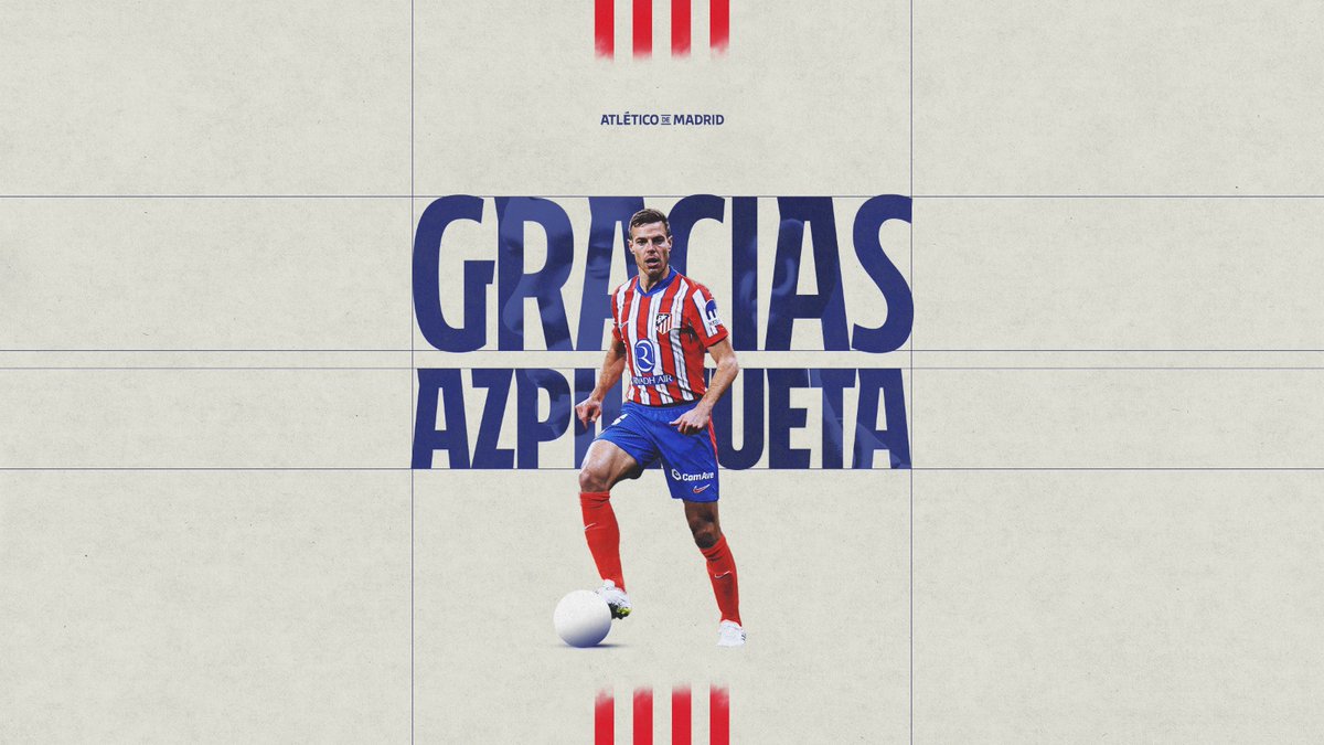 公式発表】 🇪🇸アスピリクエタがアトレティコ退団