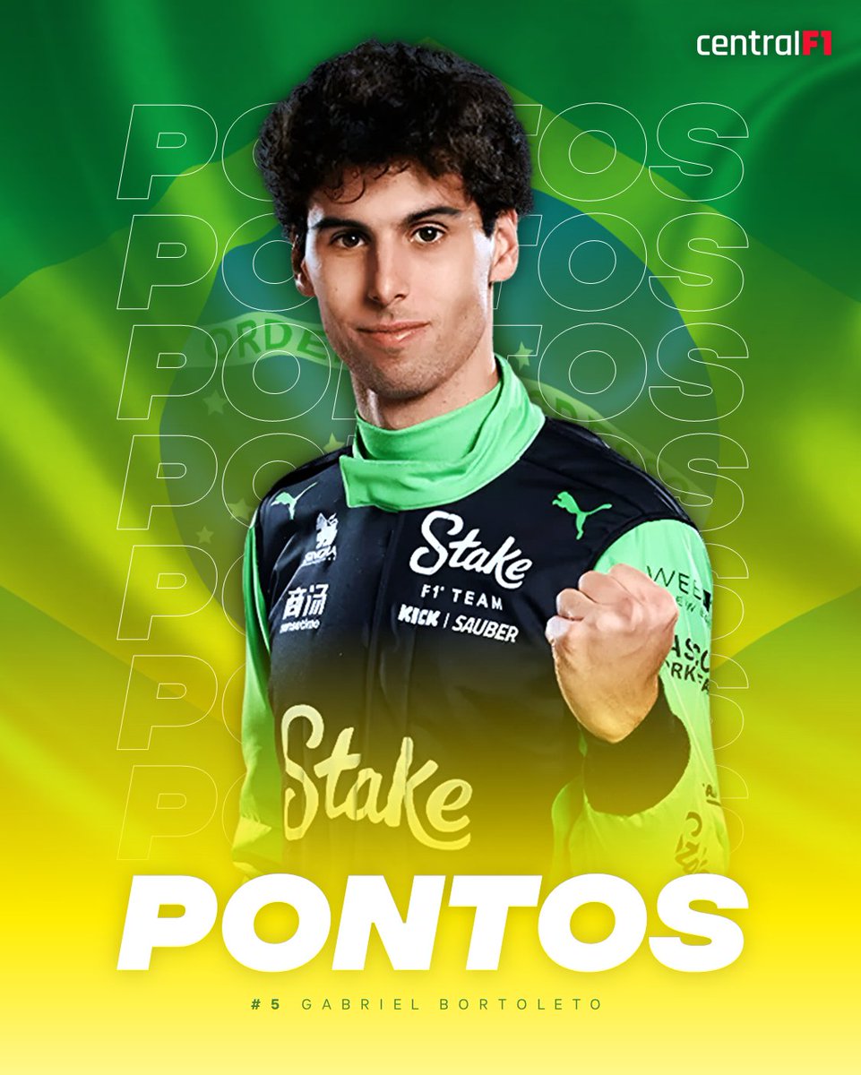 CentralF1BR's tweet photo. 🇧🇷 GABRIEL BORTOLETO CONQUISTA OS PRIMEIROS PONTOS NA F1!

8º LUGAR PARA O BRASILEIRO NA ÁUSTRIA!

#F1 #AustrianGP #GabrielBortoleto https://t.co/jxBmrBjITo
