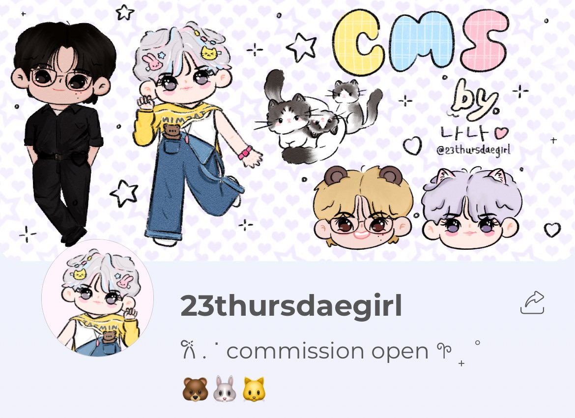 — kindly rt แจกฟรี แบบ Signature 1 คน,

🐱 𐙚 . ˙ commission open 𖧧 ₊ ˚ 🐰

₊˚ ♡ รับออกแบบลายน้ำ เครดิตต่าง ๆ
โปรคอนน้องดรีม เริ่มต้น 77฿ 🧸ྀི

🫧 𓇼 งานทุกชิ้นเป็นงานวาด รอ 1-3 วันเมื่อถึงคิว ₊˚🎐

𐙚 . more details: dif.link/t1ll9758
- order here:
