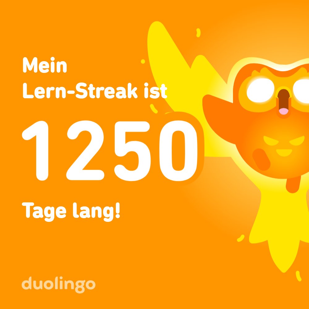 Lerne kostenlos eine Sprache mit mir! Duolingo macht Spaß und ist wissenschaftlich fundiert. Hier ist mein Einladungslink: invite.duolingo.com/BDHTZTB5CWWKS7…