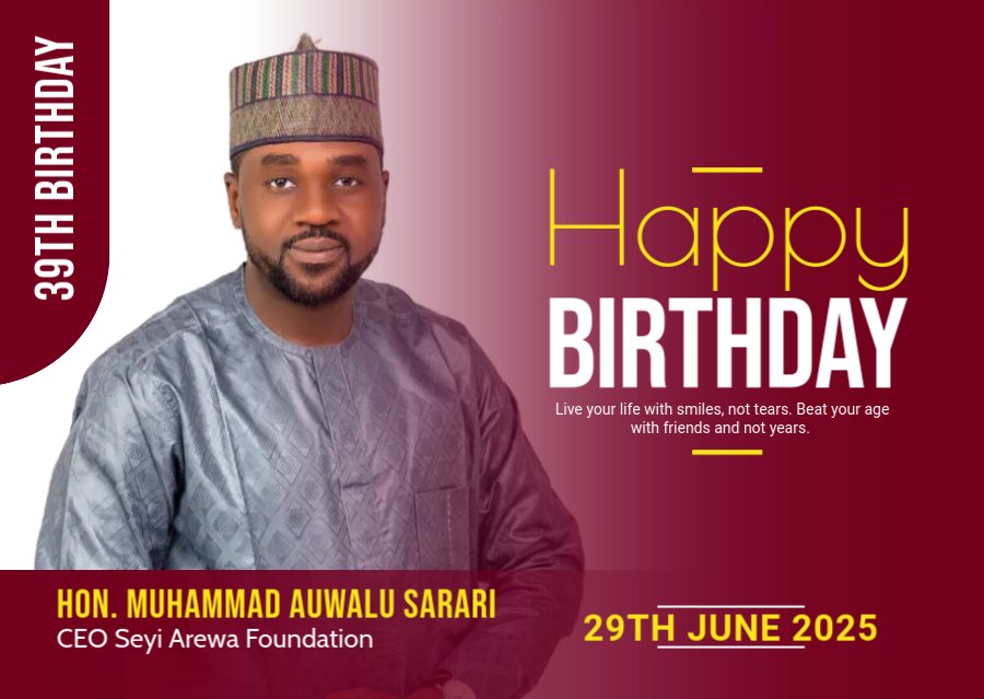 Happy 39th Birthday Boss <a href="/DansarariA/">Abba DanSarari</a>