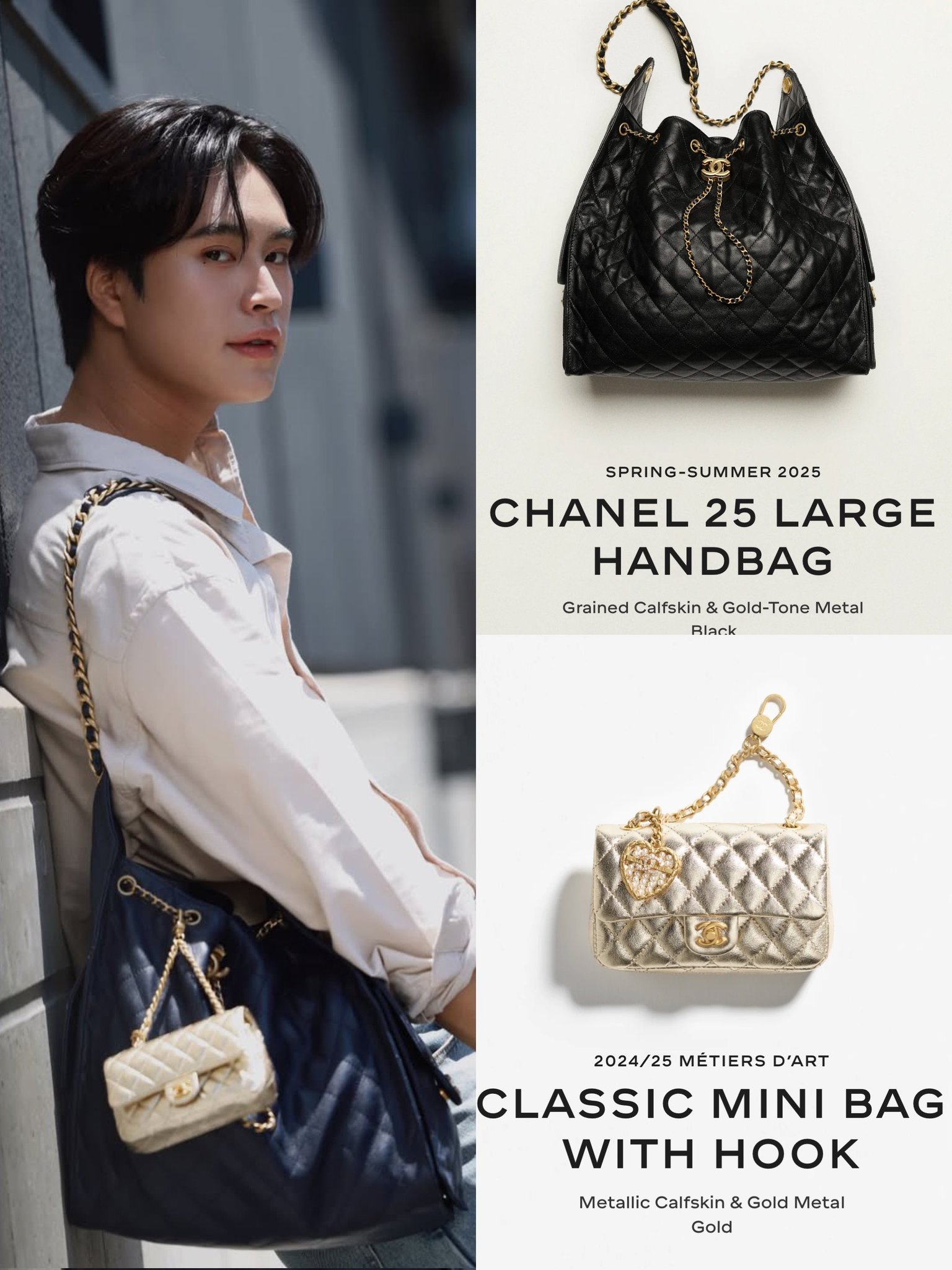 2025の新作！！【CHANEL】ツイードクラシックミニバッグ ミニ クラシック ハンドバッグ、ツイード、ホワイト