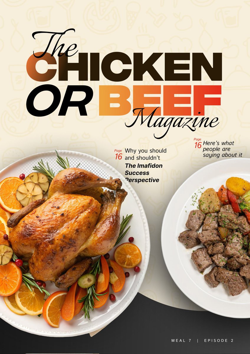 JayBee_235's tweet photo. My four page magazine work on Catering and Food for the biweekly design challenge @devanddesignhq @Joe_brendan_ 

Stock image credit: Freepik https://t.co/DblZjRx8OQ
