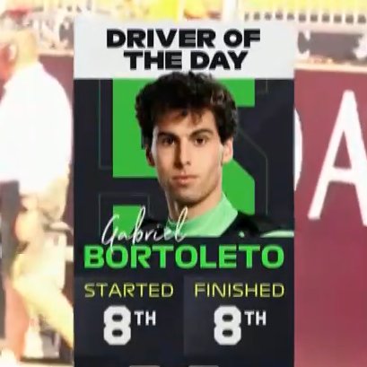 GABRIEL BORTOLETO É ELEITO O PILOTO DO DIA!!!

ORGULHO BRASILEIRO NA F1!!!